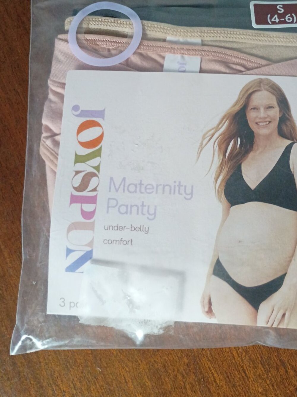 JOYSPUN Maternity Soft Under Belly Panty 3-Pair Size 4-6 SMALL NWT